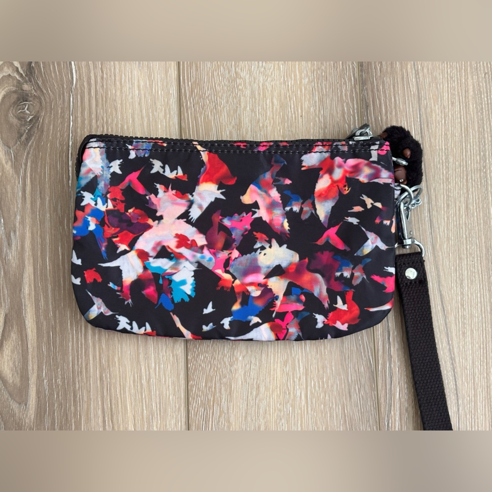 Kipling Wristlet Fall Flight Pattern With Monkey … - image 7